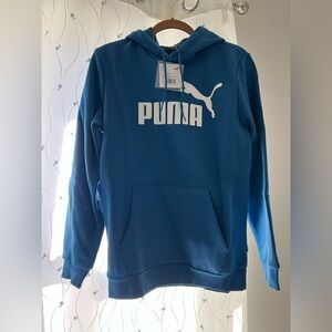 Puma Men's Teal Hoodie